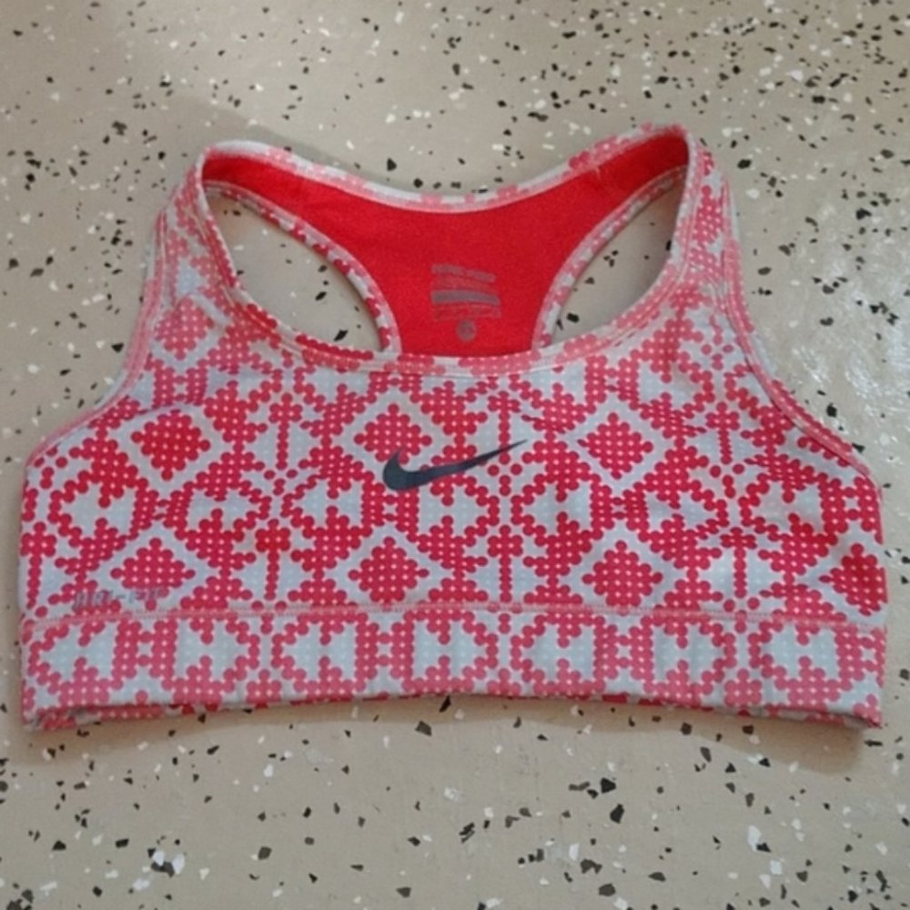 Nike Pro Sports bra pink/gray